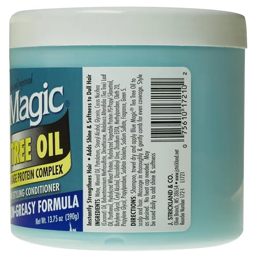 Vista 2 de Blue Magic Tea Tree - Acondicionador de peinado sin enjuague, 13.75 onzas, 12 onzas líquidas