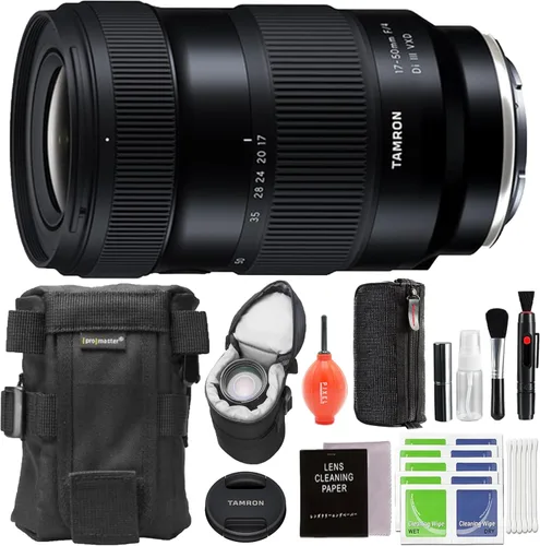 Vista 3 de Tamron 0.669-1.969 in f/4 Di III VXD Lente para Sony E Mount con accesorios avanzados y paquete de viaje AFA068S-700 Tamron 0.669-1.969 in