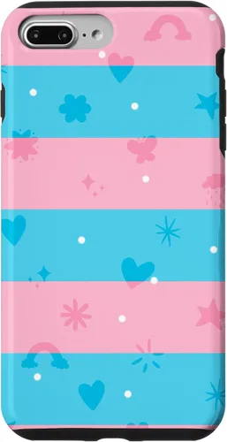 Vista 9 de Funda para iPhone 15 Trans Pride Fun Doodle Style, Transgénero LGBTQ+ Pride