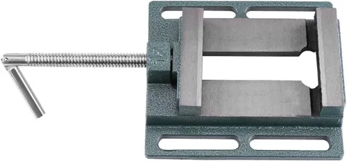 Vista 2 de Tornillo de prensa de taladro, 4 "de hierro fundido resistente tamaño de apertura de fresado soporte de banco abrazadera de carpintería máquina