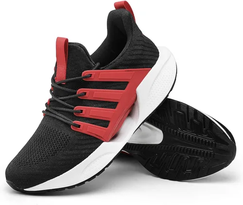 Vista 6 de Wedowu Zapatos deportivos cómodos para hombre que absorben los golpes, ligeros, antideslizantes, para correr, caminar, deportes, moda, casual
