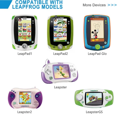 Vista 3 de Cargador Leapfrog de repuesto para LeapPad 2, LeapPad 1 Tablets, LeapsterGS Explorer, Leapster Explorer y Leapster2 (cable de 6.6 pies de largo)