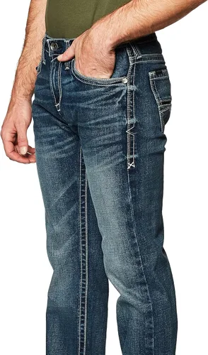 Vista 3 de ARIAT M7 Rocker Stretch Coltrane - Jeans de pierna recta apilables para hombre