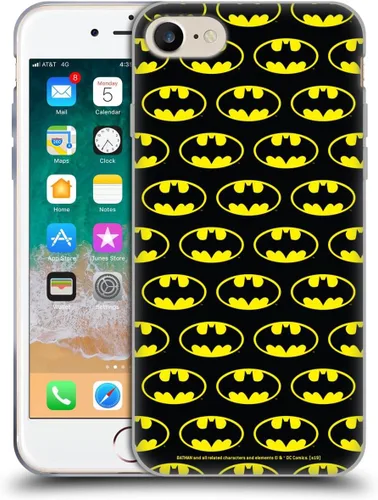 Vista 63 de Head Case Designs Funda de gel con licencia oficial de Batman DC Comics Bat Signal Logos [protección de grado militar] compatible con Apple iPhone 7