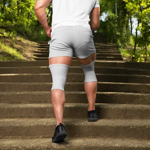 Vista 7 de Rodillera MAVA para mujeres y hombres: rodillera reflexológica, comodidad articular, hinchazón y comodidad. Diseño antideslizante y circulación