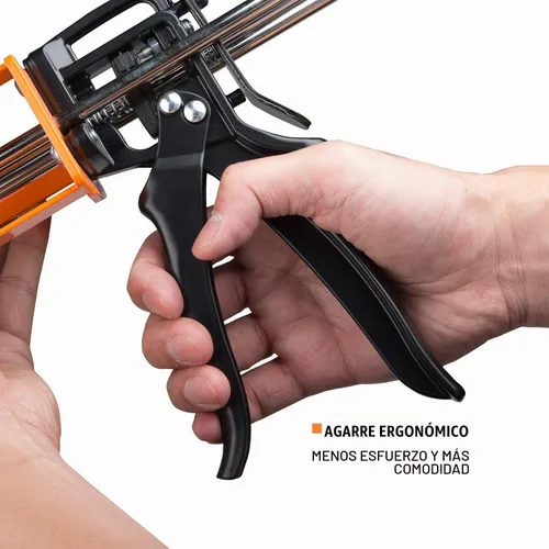 Vista 4 de 200 ml (1:1 y 2:1) Pistola de cartucho de doble componente de alta relación de empuje 26:1