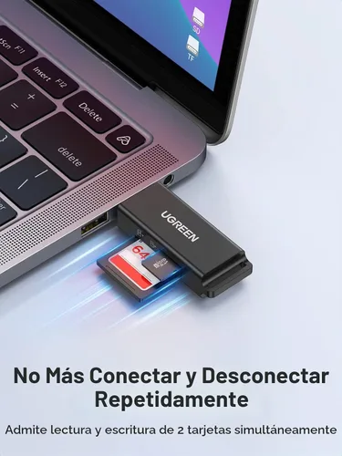 Vista 4 de UGREEN Lector de tarjetas SD portátil USB 3.0