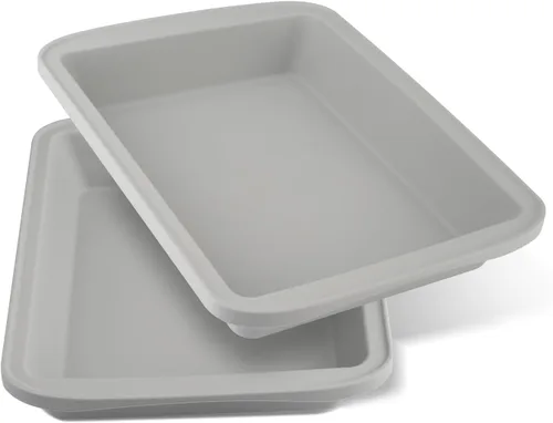 Vista 10 de Sunsetbaby Molde de Silicona para Hornear, Molde Rectangular Profundo para Pasteles con Asas, Compatible con Fancy Panz, para Lasaña, Pastel