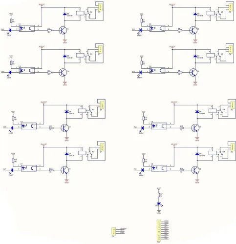 Vista 6 de Tablero de control del módulo de relé de 8 canales DC 5V DC 230V con optoacoplador para UNO R3 MEGA 2560 1280 DSP ARM PIC AVR TTL Logic STM32