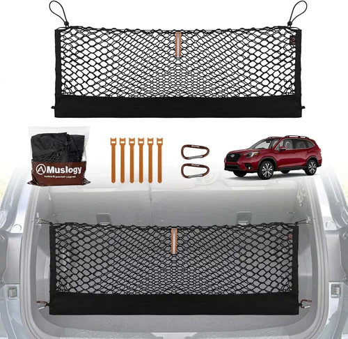 Vista 13 de Muslogy Red de carga para maletero estilo sobre compatible con accesorios Jeep Grand Cherokee L 2021-2024 2025, organizador de maletero de ajuste