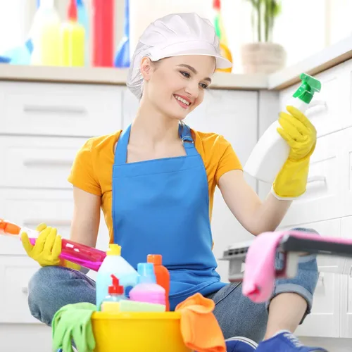 Vista 5 de Paquete de 4 u 8 gorros de chef para cocina, gorra de chef ajustable para servicio de alimentos, redes para el cabello, reutilizables, lavables