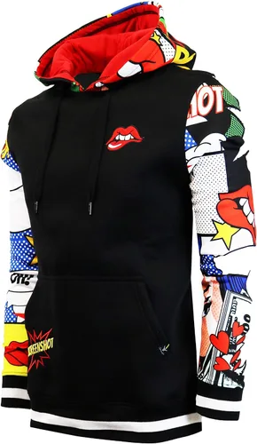 Vista 18 de Screenshot - Sudadera con capucha de forro polar para hombre, estilo urbano H11052-H.gris