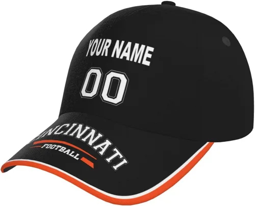 Vista 11 de Cap Custom Football Hats with Any Name and Number Personalized Gifts for Men Women Football Sports Fans