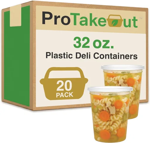 Vista 13 de [8oz-20 juegos de recipientes de plástico con tapas, recipientes transparentes sin BPA con tapas herméticas, almacenamiento de alimentos resistente