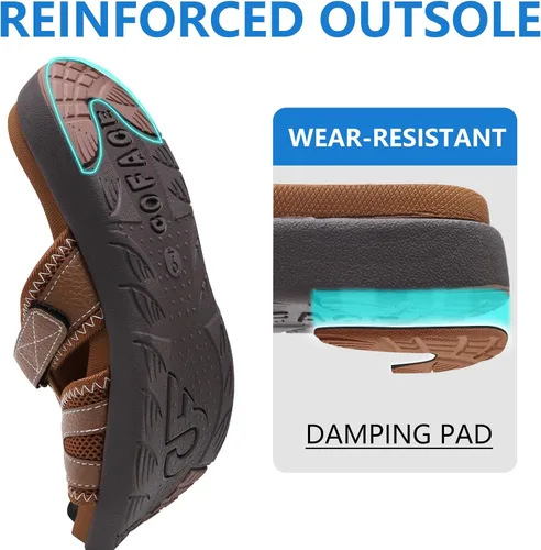 Vista 5 de COFACE Sandalias de recuperación deportiva para hombre, fascitis plantar, suaves, ligeras, ortopédicas