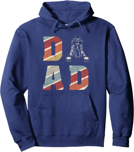 Vista 5 de Presa Canario Dad Cool for Dog Dad Retro Vintage Pullover Hoodie