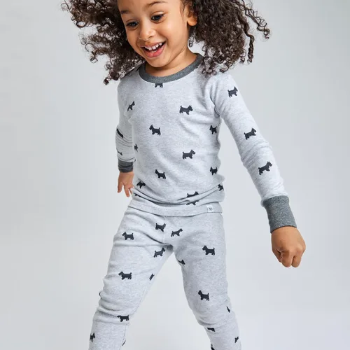 Vista 2 de HonestBaby unisex-baby Classics 2-piece Pajamas Sleepwear Pjs 100% Organic Cotton for Baby, Toddler, Kids