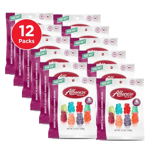 Vista 7 de Albanese World's Best - Ositos de goma de 12 sabores, bajos en sodio, sin grasa, sin gluten, bolsa de 1 onza de caramelo (paquete de 200)