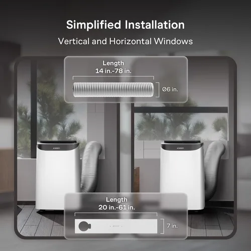 Vista 7 de AC Infinity Smart Portable Air Conditioner 5-in-1, All-Season Cool & Heat