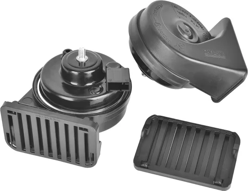 Vista 8 de Kit de bocina de repuesto para automóvil para Toyota, 12 V, impermeable, eléctrico, de tono alto/bajo, bocina de caracol con rejilla mejorada