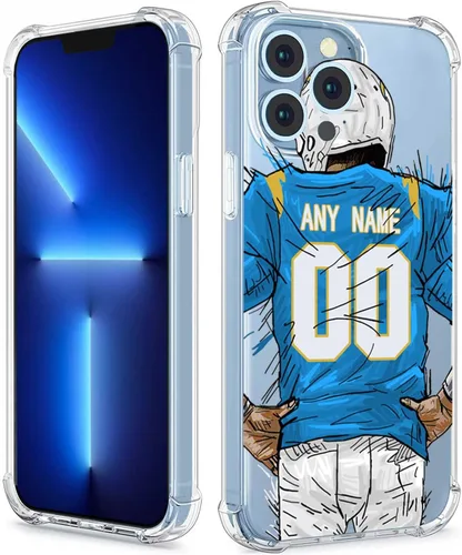 Vista 32 de Funda protectora personalizada con nombre y números para iPhone 15, 14, 13, 12, 11 Xs Max XR 8 7 6 Plus 11 Pro Mini, delgada, a prueba de golpes