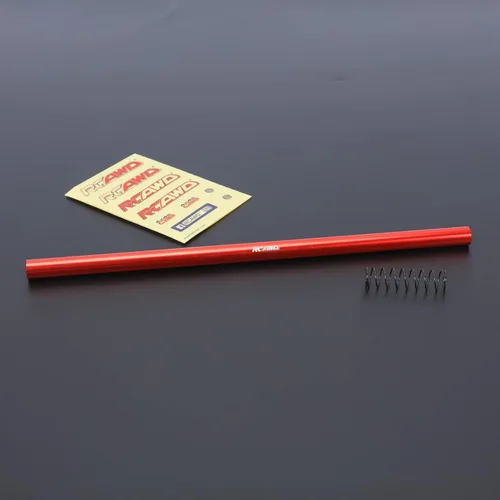 Vista 4 de RCAWD Aleación de aluminio 227Mm centro eje de transmisión para 1-10 Arrma 4s Kraton Rojo For 1-10 Arrma 4s Kraton