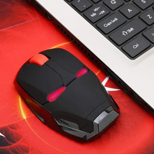 Vista 5 de Mikayoo Ratón inalámbrico ergonómico, Cool Mice 2.4G Ratón portátil móvil para computadora con receptor nano USB para notebook, PC, laptop