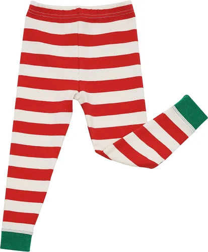 Vista 3 de AVAUMA Conjunto de pijama para bebés y niñas de 6 a 7 años, lindo ajuste cómodo, diseño de patrón de Navidad, pijamas de algodón