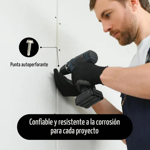 Vista 5 de Bolt Dropper Tornillos TEK de acero inoxidable #8 x 1/2 pulgadas, paquete de 100 tornillos autorroscantes, resistentes a la corrosión, tornillos