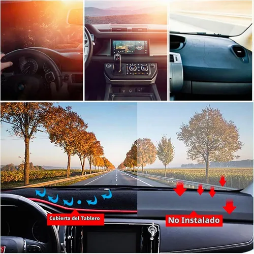 Vista 5 de Funda de Protección para Salpicadero Interior Compatible con Kia Optima Sedan LX EX S SX Turbo SXL Turbo LX Turbo 2016-2020 Protector contra Rayos