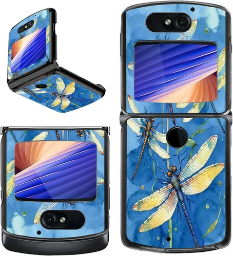 Vista 25 de Rossy Funda para Motorola Razr Plus 2023 para Moto Razr+ 2023 con patrón de niña africana para mujeres y hombres, ultra delgada, ligera