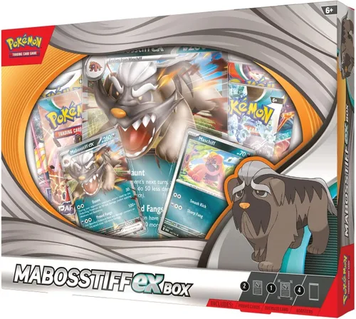 Vista 2 de Pokemon TCG: MABOSSTIFF EX Box - 4 paquetes, promociones