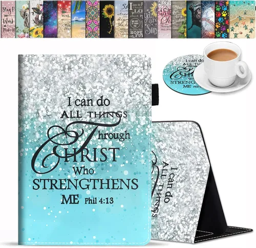 Vista 9 de Funda para tableta Amazon Kindle Fire HD 8/Fire HD 8 Plus (12ª/10ª generación, versión 2022/2020) – Funda de piel sintética de alta calidad