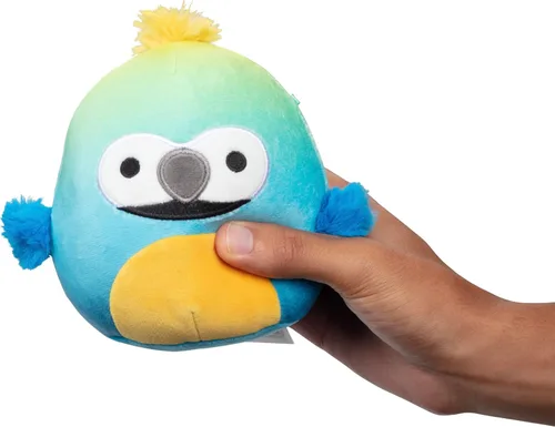Vista 3 de Squishmallows Original Baptise The Guacamayo - Peluche oficial de Jazwares de 5 pulgadas, juguete de peluche coleccionable suave y esponjoso