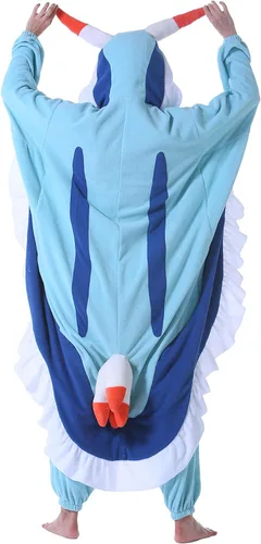 Vista 6 de DarkCom Pijama de una pieza de animal para mujer y hombre, disfraz de Halloween, ropa de dormir de Navidad