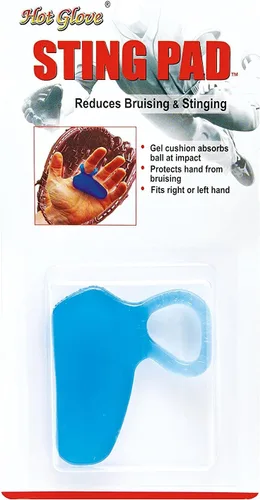 Vista 4 de Hot Glove Paquete de 3 piezas de protección de manos de béisbol Sting Pad Pro con envoltura para dedos