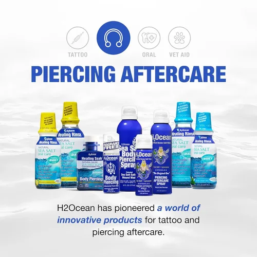 Vista 8 de H2Ocean Spray de cuidado posterior para piercing, 4 onzas (paquete de 2) (2023)