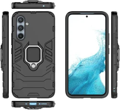 Vista 41 de Funda para Samsung Galaxy A04 4G, carcasa con soporte para Samsung SM-A045F/DS Galaxy A04 4G / SM-A045M/DS SM-A045F SM-A045M, color negro