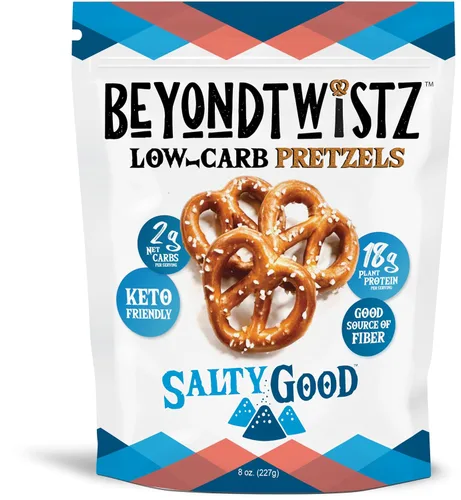 Vista 6 de BeyondTwistz Pretzels Bajos en Carbohidratos, Cheezy Street, Amigables con Keto, 2g de Carbohidratos Netos, 18g de Proteína, Enriquecidas con Fibra