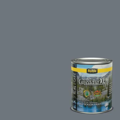 Vista 186 de Rodda Paint CASCADIA XL Pintura e imprimación satinada exterior en uno, cuarto de galón, solo ayer