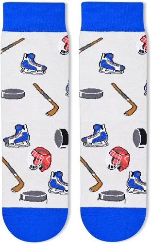 Vista 3 de HAPPYPOP Kids Soccer Socks Crazy Silly Funny Boys Girls Socks, Tween Preteen Baseball Basketball Soccer Hockey Gifts