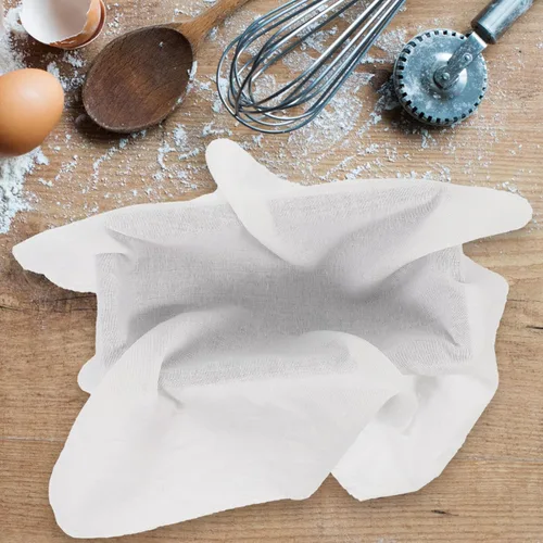 Vista 9 de Kichvoe 6 paños de filtro de algodón multifuncionales reutilizables para colar jugos y cocinar para té y más saludable, fácil de limpiar