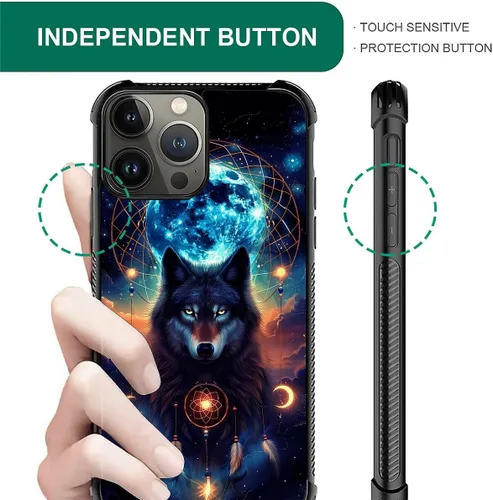 Vista 93 de Funda compatible con iPhone 15, diseño de elefantes africanos, diseño increíble a prueba de golpes, antiarañazos, carcasa trasera de policarbonato