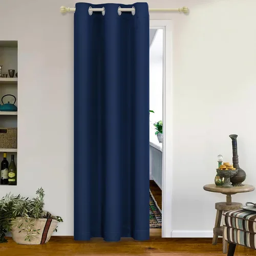 Vista 168 de MYSKY HOME Cortinas Aqua para Armario para Entrada Cortina Opaca para Puerta para Sala de Estar Cortina Oscurecedora de Habitación con Ojales