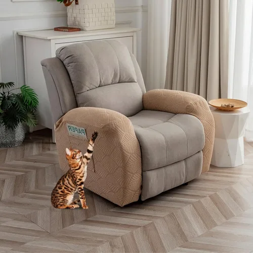 Vista 28 de Funda para Silla Reclinable 100% Impermeable, 1 Pieza Fundas Elásticas para Sofá Reclinable Lavables para Silla Reclinable para Mascotas, Perros