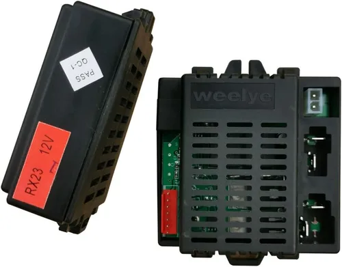 Vista 2 de weelye RX23 (RX18) 12V 2.4G Control remoto Bluetooth y receptor para niños Ride On Toys, caja de control de 12 V, accesorios de placa base