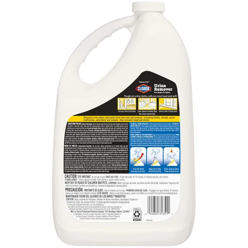 Vista 6 de Clorox 31351EA, quitamanchas de orina, botella de 1 galón, aroma floral