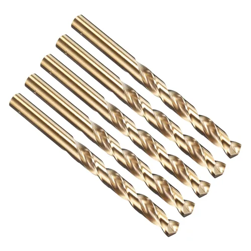 Vista 193 de PATIKIL Broca Jobber de 0.039 in, vástago recto M35 cobalto 5% acero de alta velocidad 135° acabado dorado para metal duro de acero inoxidable - 2