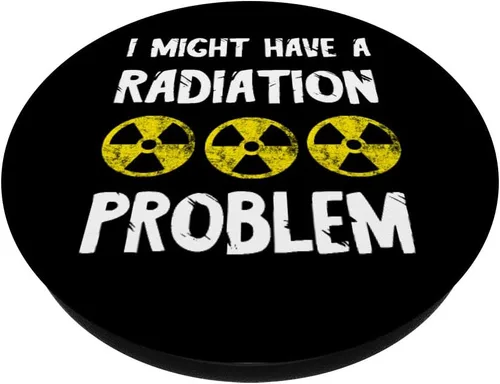 Vista 2 de I Might Have A Radiation Problem Nuclear Fallout Symbol MRI PopSockets Grip and Stand para teléfonos y tabletas
