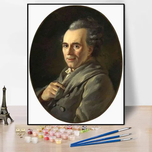 Vista 10 de Pintura por números para adultos Napoleón cruzando los Alpes en el paso de San Bernardo, Th May Pintura por Jacques Louis David DIY Pintura al óleo